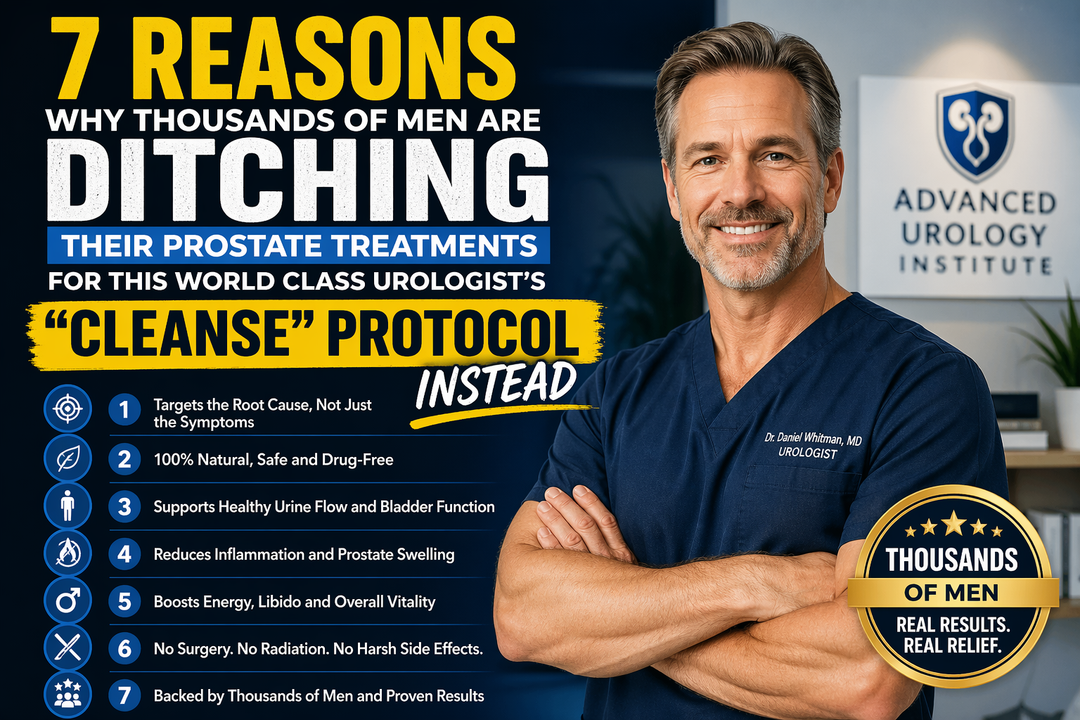 7 Reasons Why Thousands of Men Are DITCHING Their Prostate Treatments for This World Class Urologist’s “Cleanse” Protocol Instead